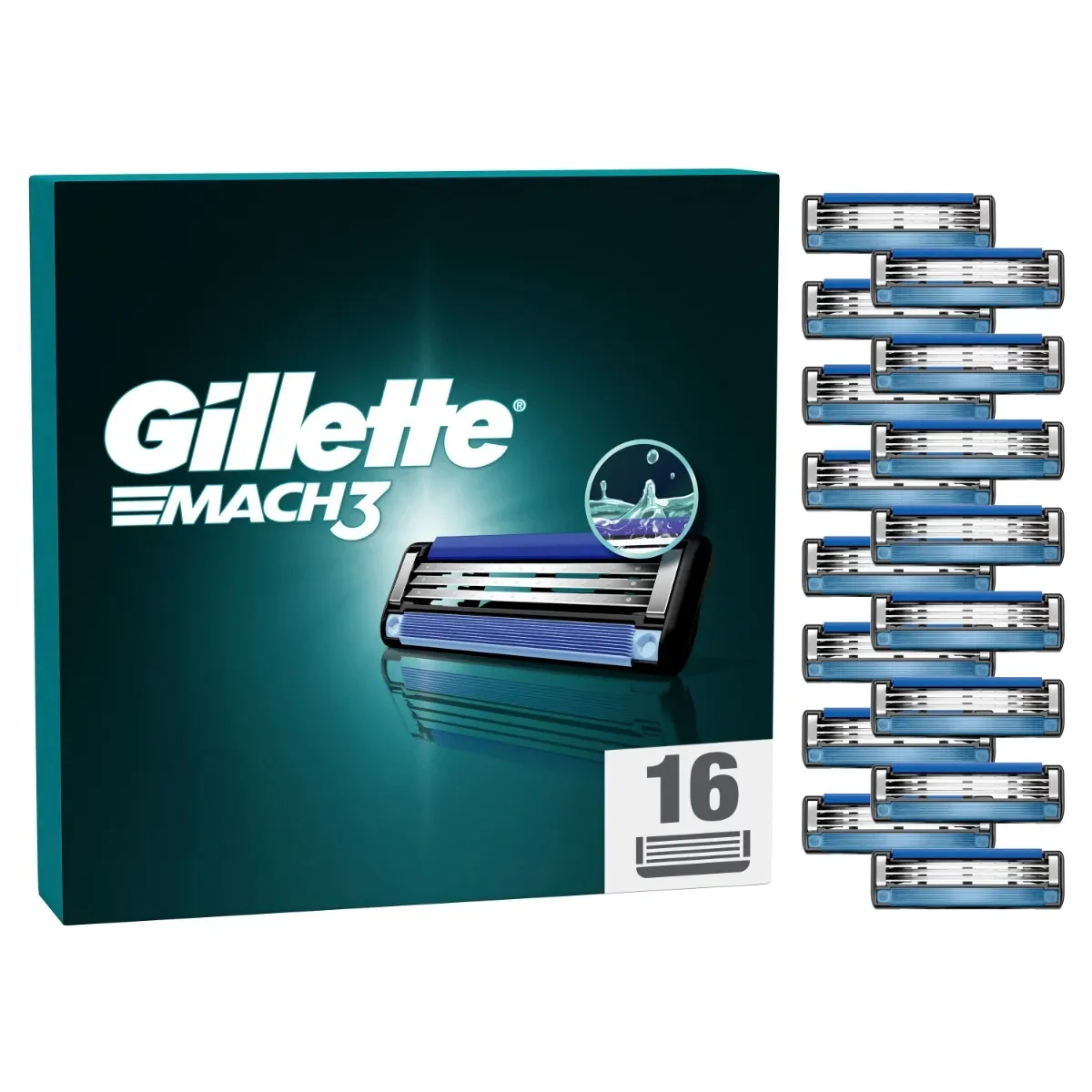 GILLETTE MACH3 REFILL MEN 16  PEZZI