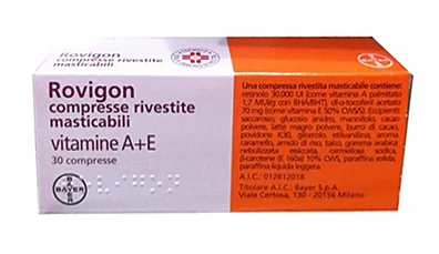 ROVIGON VITAMINE A+E 30 COMPRESSE RIVESTITE MASTICABILI