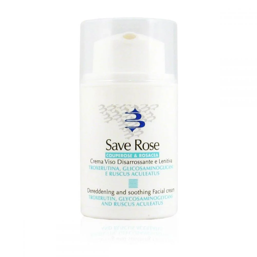 SAVE ROSE CREMA VISO LENITIVA COUPEROSE E ROSACEA 50 ML