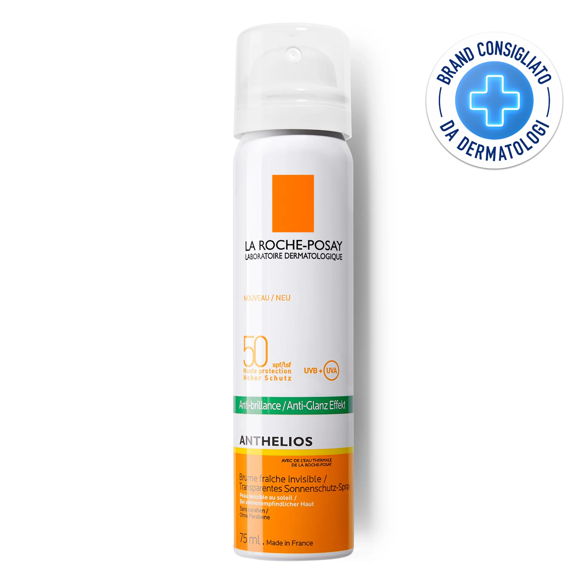 La Roche Posay Anthelios Spray Invisibile Viso SPF 50+ 75 ml Filtro Solare