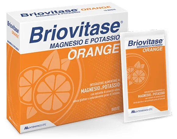 BRIOVITASE ORANGE INTEGRATORE MAGNESIO E POTASSIO 14 BUSTINE