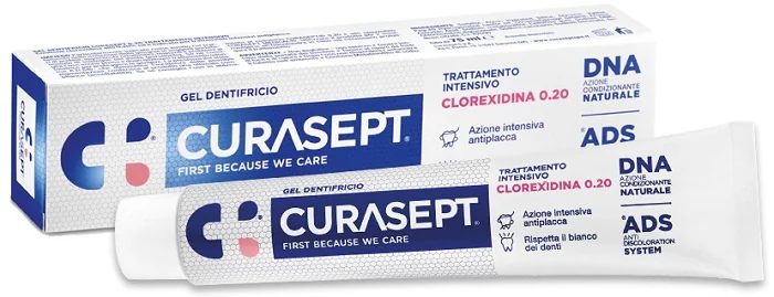 CURASEPT CLOREXIDINA 0,20% ADS+DNA GEL DENTIFRICIO 75 ML