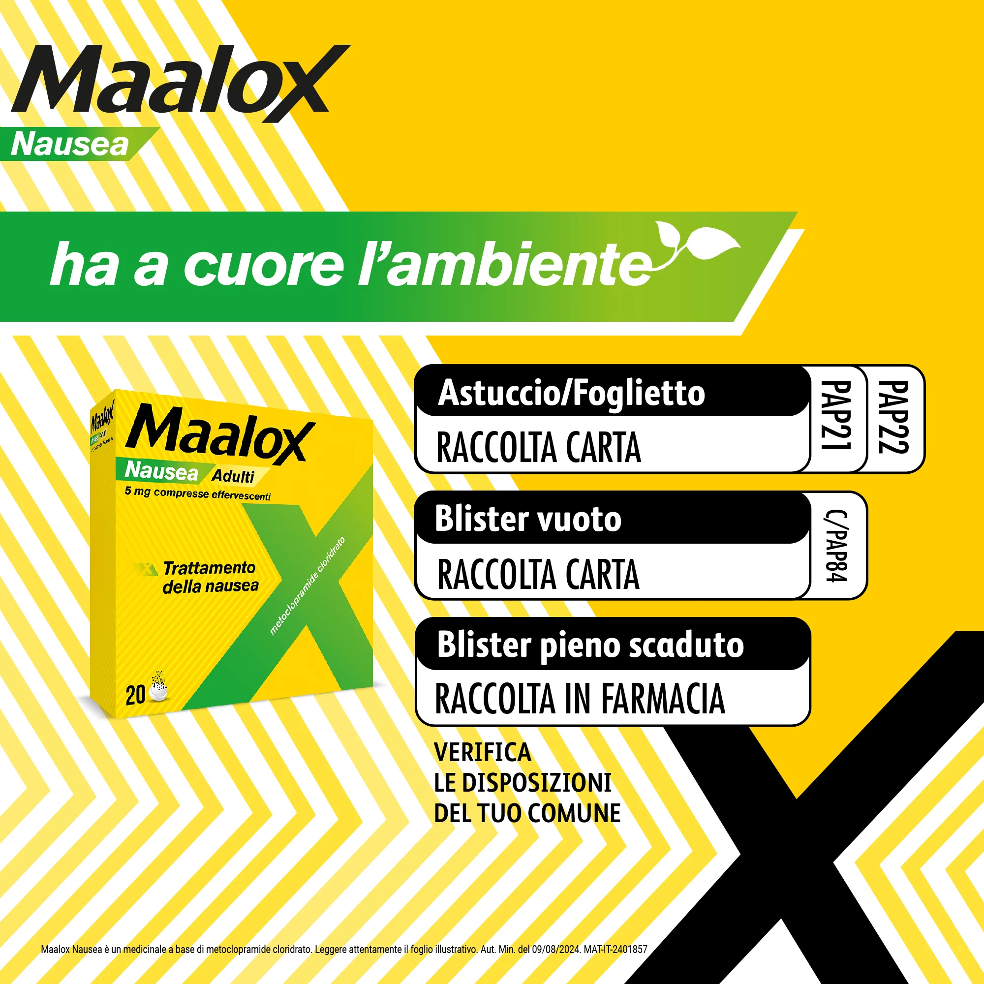 Maalox Nausea 5 mg 20 Compresse Effervescenti 