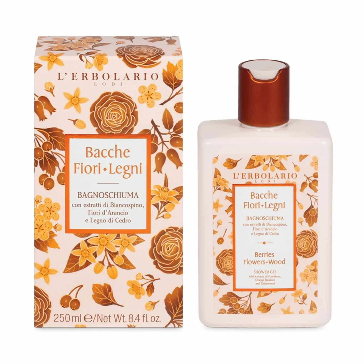 L'ERBOLARIO BACCHE FIORI LEGNI BAGNOSCHIUMA 250 ML