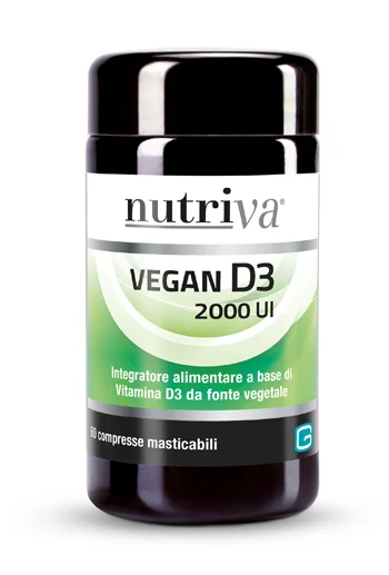 NUTRIVA VEGAN D3 2000 U.I. 60 COMPRESSE MASTICABILI