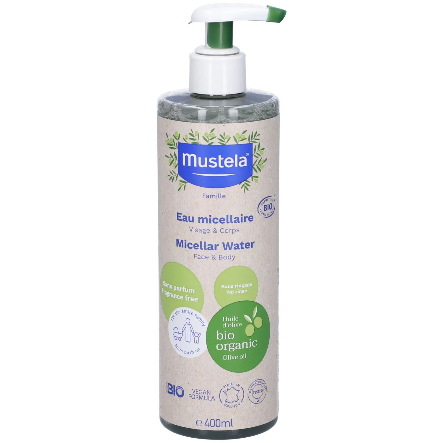 MUSTELA ACQUA MICELLARE BIO 400 ML