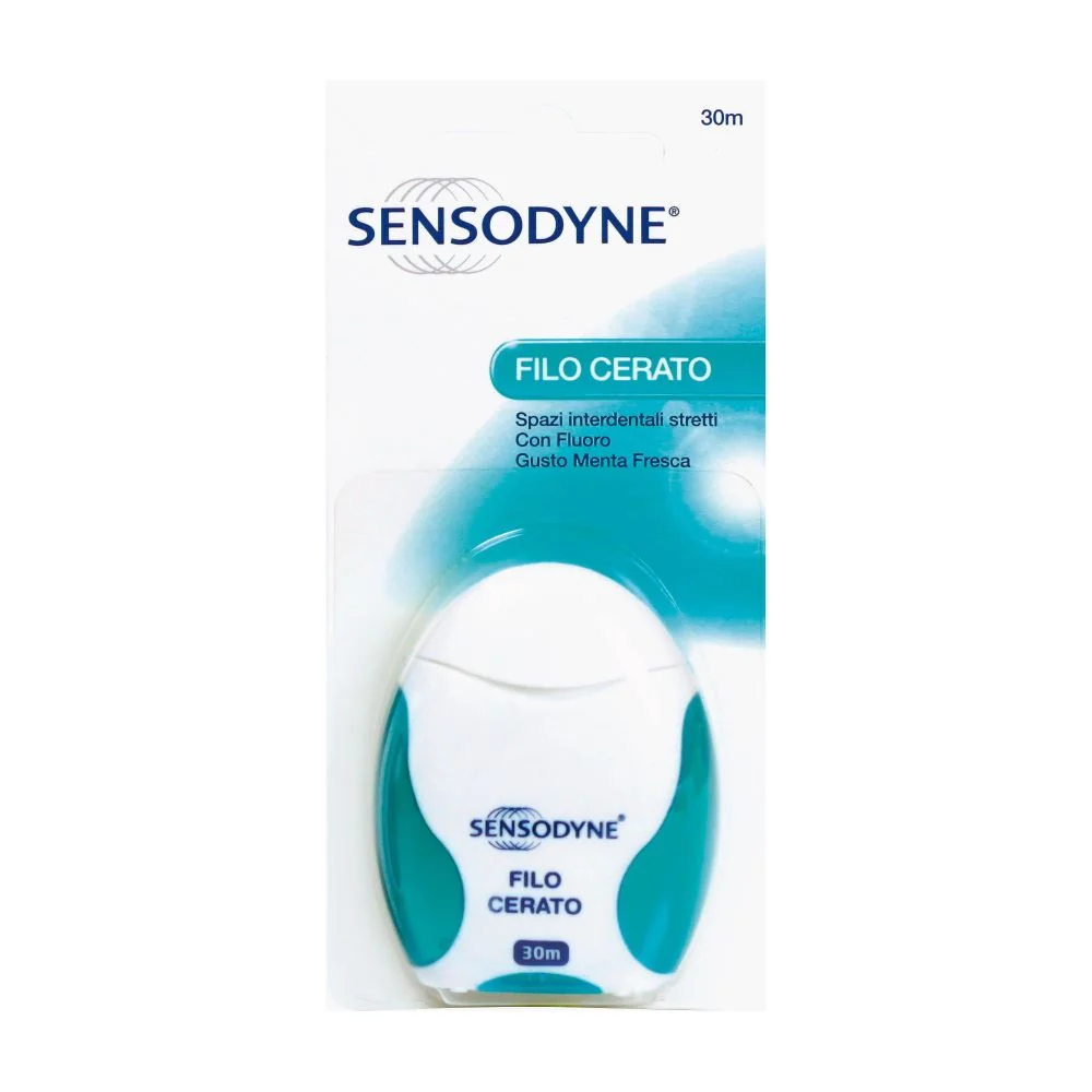 SENSODYNE FILO CERATO FILO INTERDENTALE GUSTO MENTA FRESCA 30M