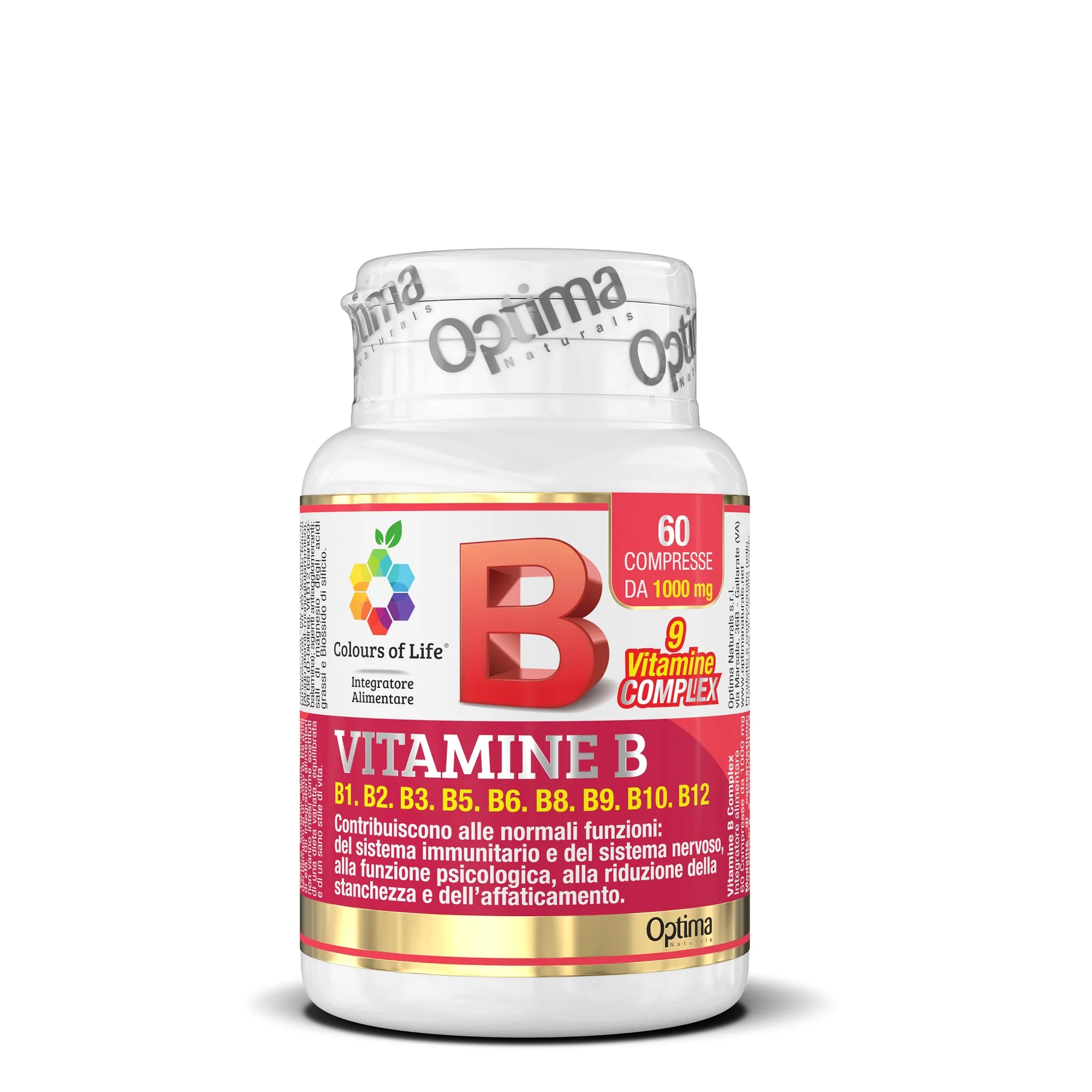 OPTIMA COLOURS OF LIFE VITAMINA B COMPLEX 60 COMPRESSE