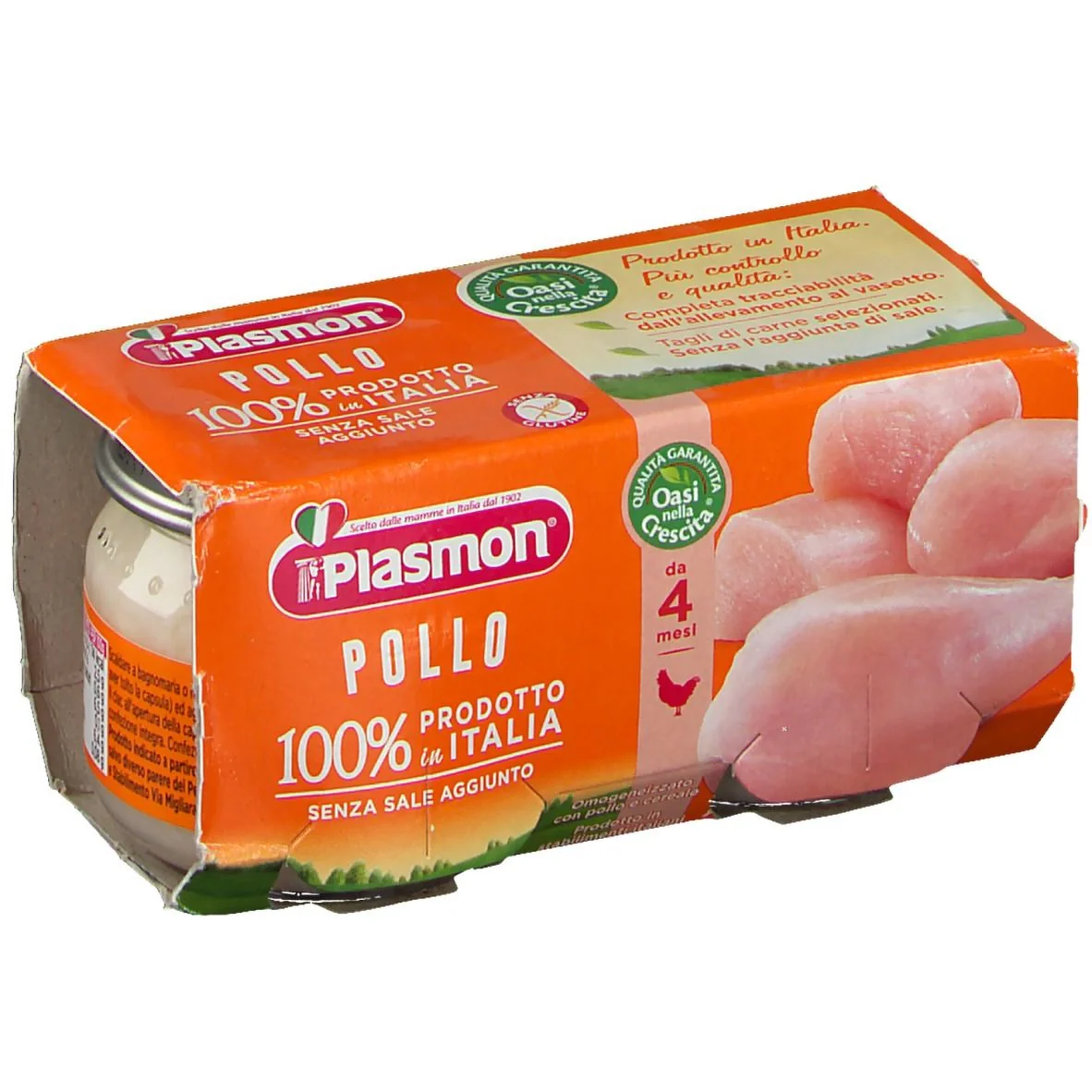 PLASMON OMOGENEIZZATO POLLO 2 VASETTI DA 80 G