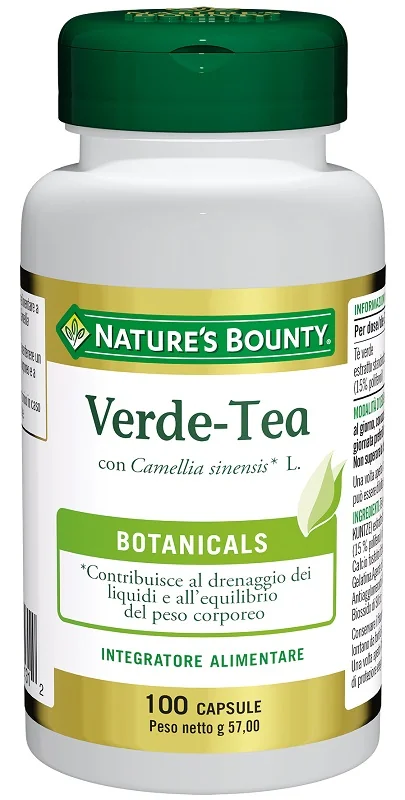 NATURE'S BOUNTY VERDE TEA 100 CAPSULE