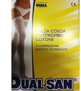 DUALSAN CALZA COSCIA ANTI TROMBOSI SENZA TASSELLO TAGLIA 3