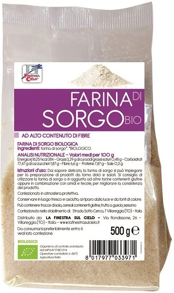 LA FINESTRA SUL CIELO FARINA DI SORGO BIO 500 G