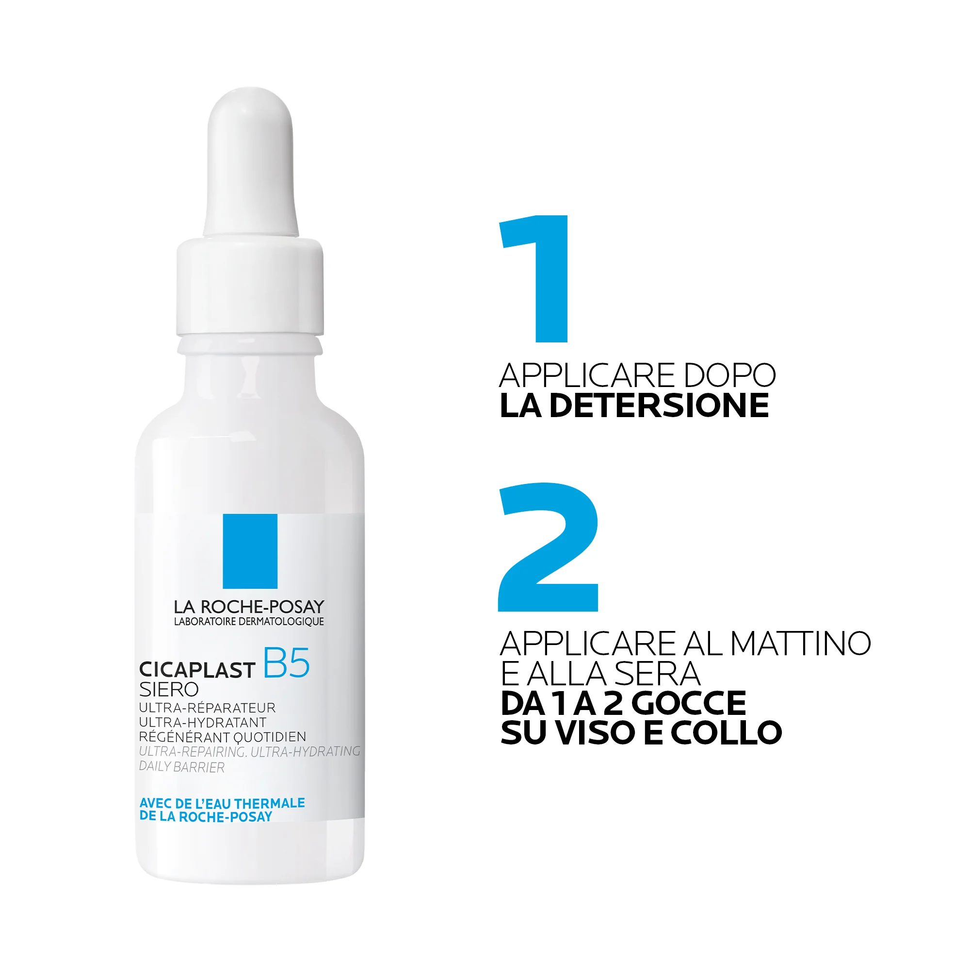 La Roche Posay Cicaplast B5 Siero 30 ml Idratante, rigenerante, ultra-riparatore.