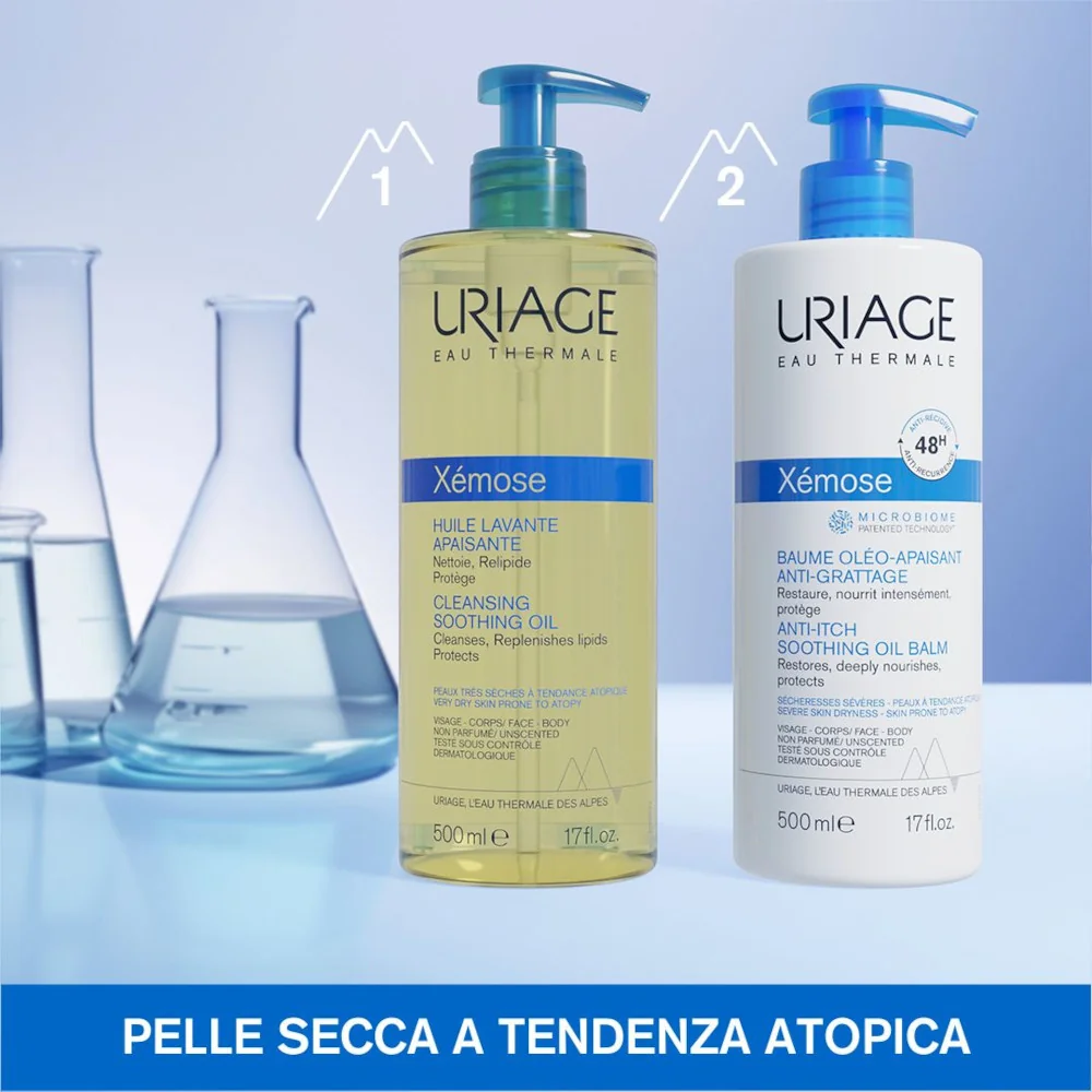 Uriage Xèmose Olio Lavante Lenitivo Doccia e Bagno 500 ml 