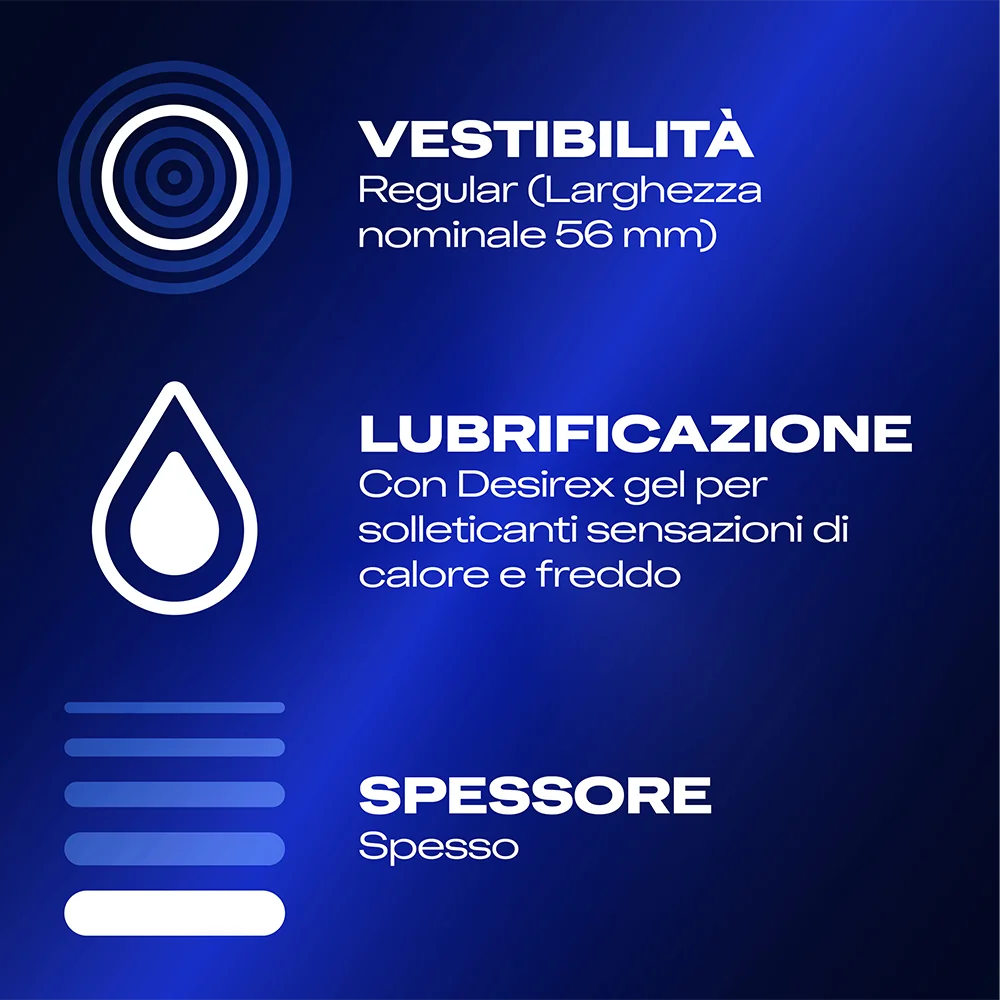 Durex Intense Preservativi 6 Pezzi Con Rilievi e Nervature Stimolanti