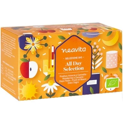 NEAVITA SELEZIONE INFUSI E TISANE BIO IN FILTRO ALL DAY SELECTION 20 PEZZI