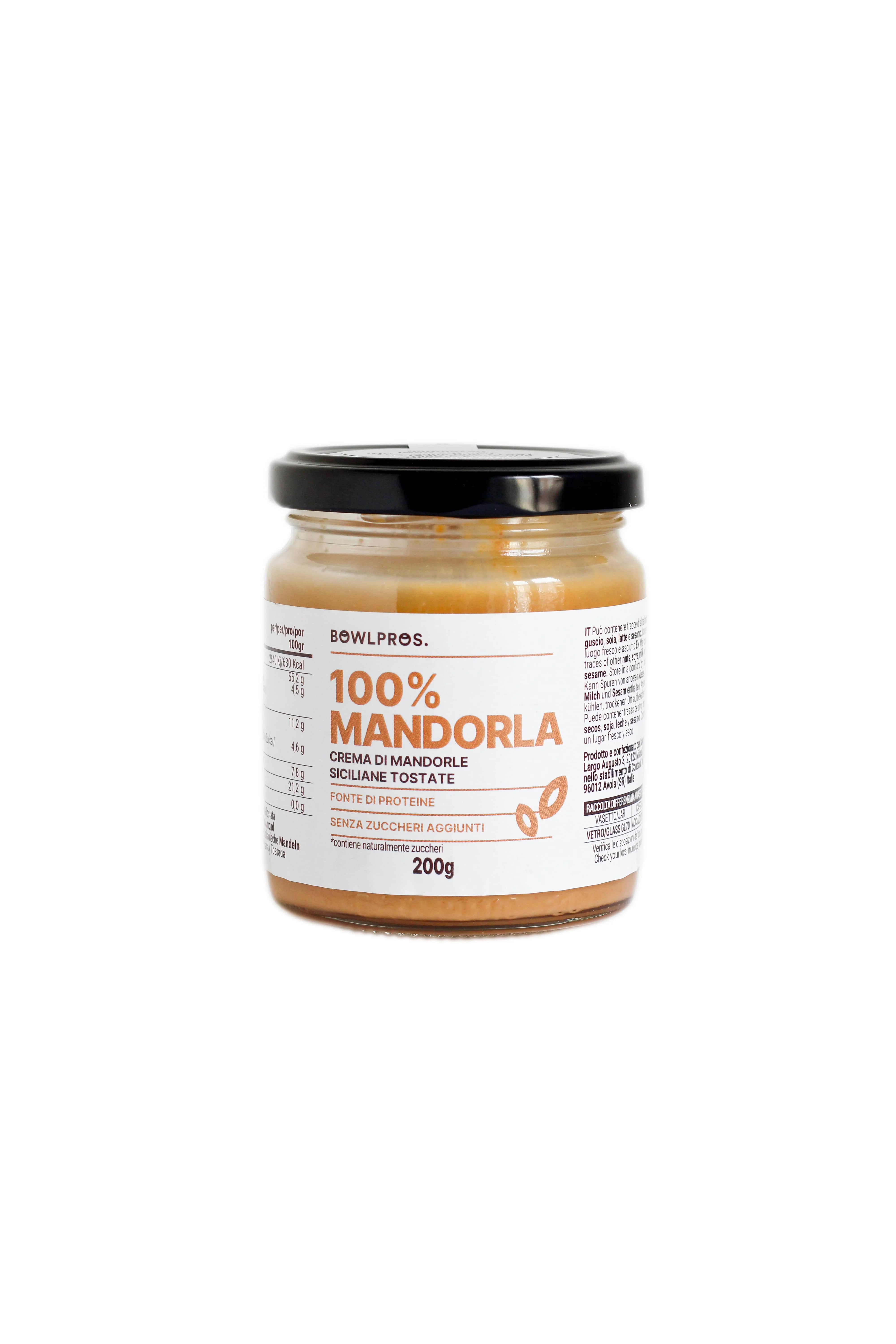 CREMA 100% MANDORLE TOSTAT200G