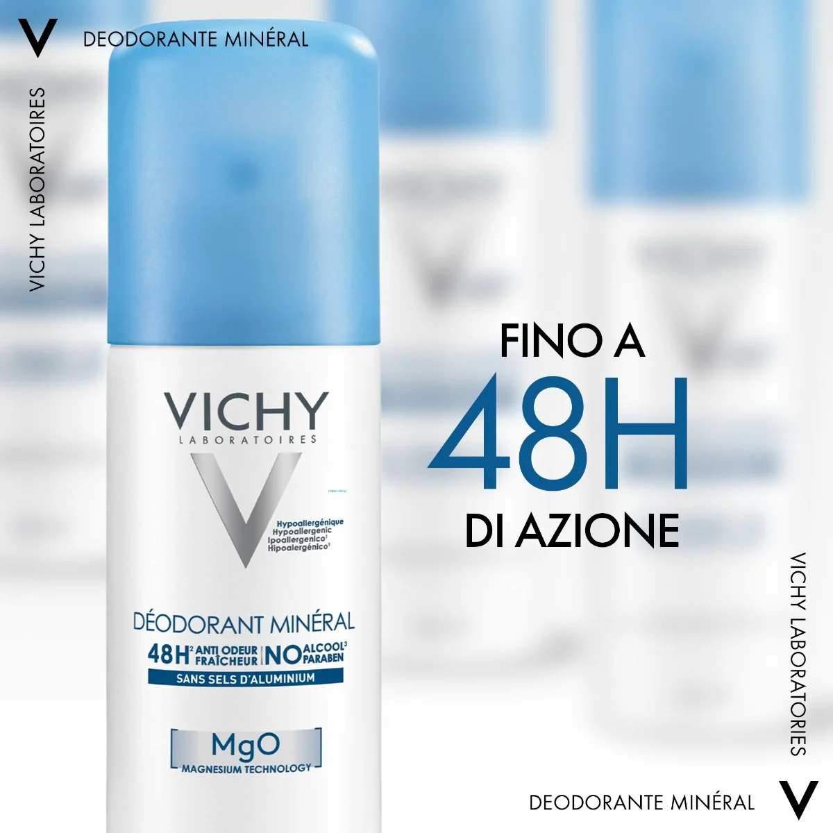 Vichy Deodorante Mineral Aerosol 125 ml Pelle Sensibile o Depilata