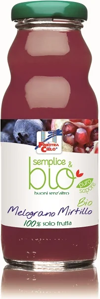 LA FINESTRA SUL CIELO SEMPLICE&BIO SUCCO MELOGRANO E MIRTILLO 330 ML