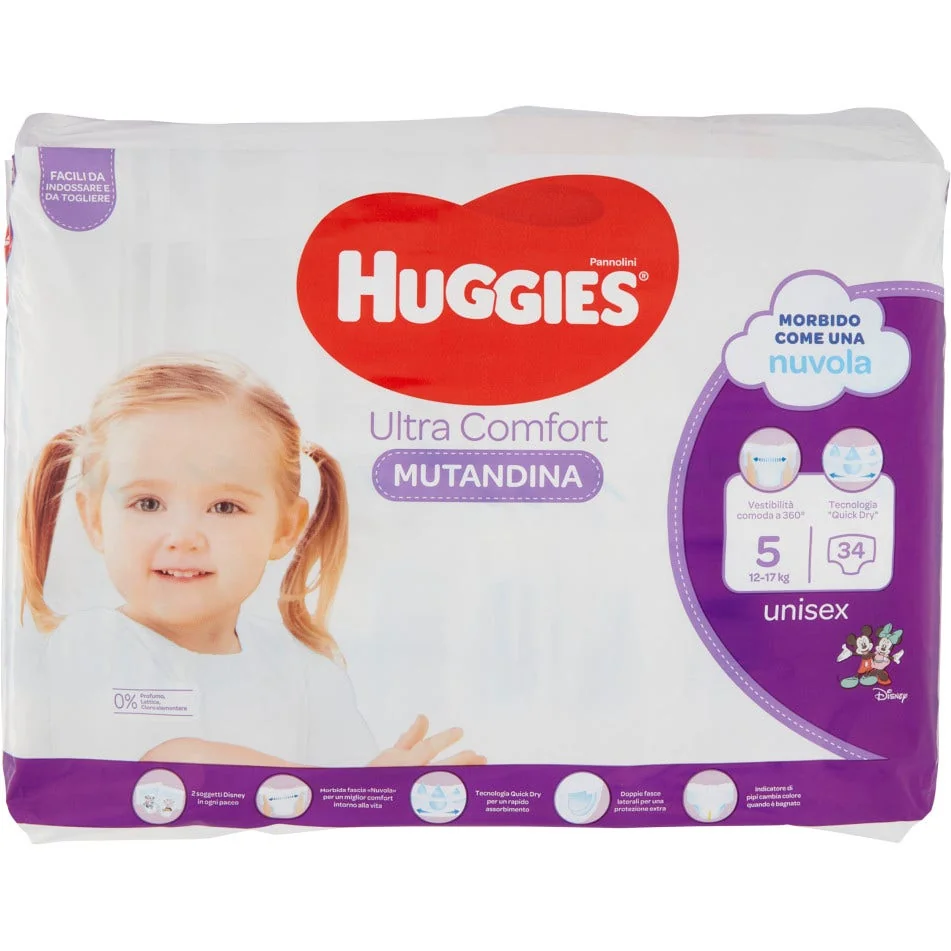 HUGGIES DIAPER PANT GR 5 34PZ