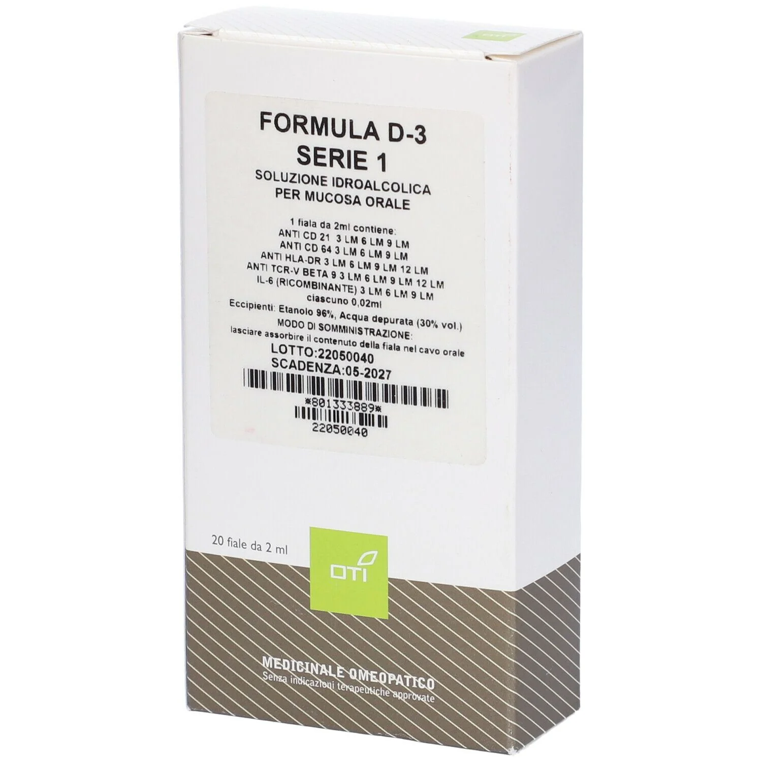 FORMULA D3 OTI 1S F.OS 20 2ML