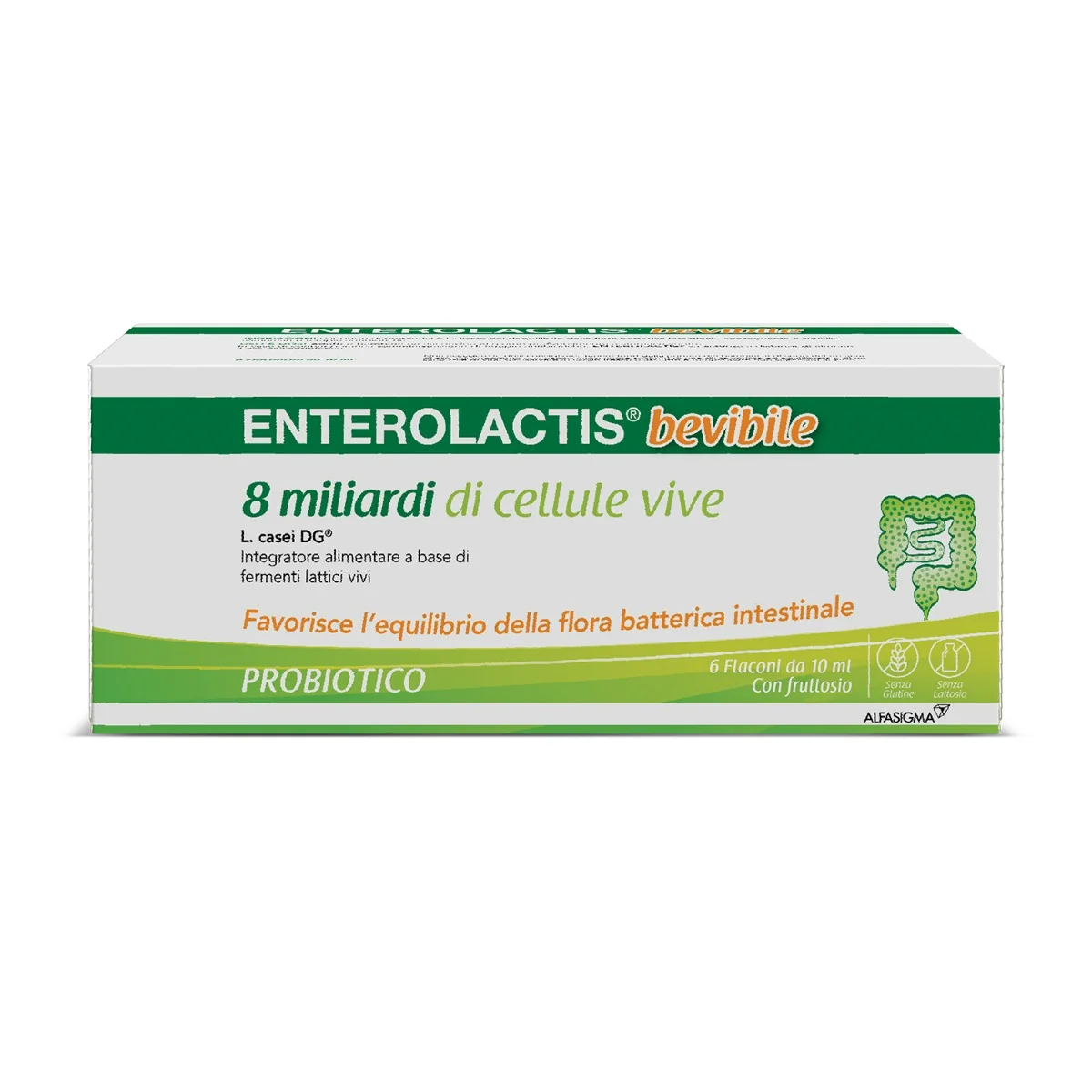 Enterolactis Bevibile 6 Flaconcini x 10 Ml 