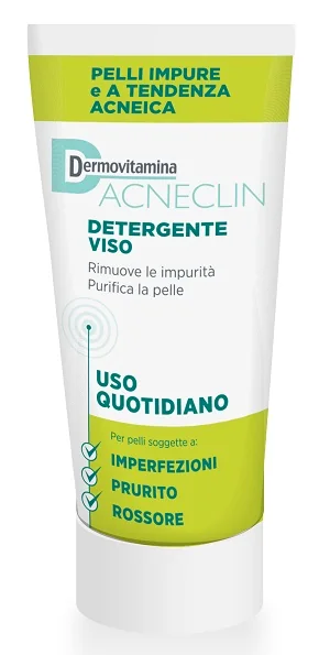 DERMOVITAMINA ACNECLIN DETERGENTE VISO PELLE GRASSA 200 ML