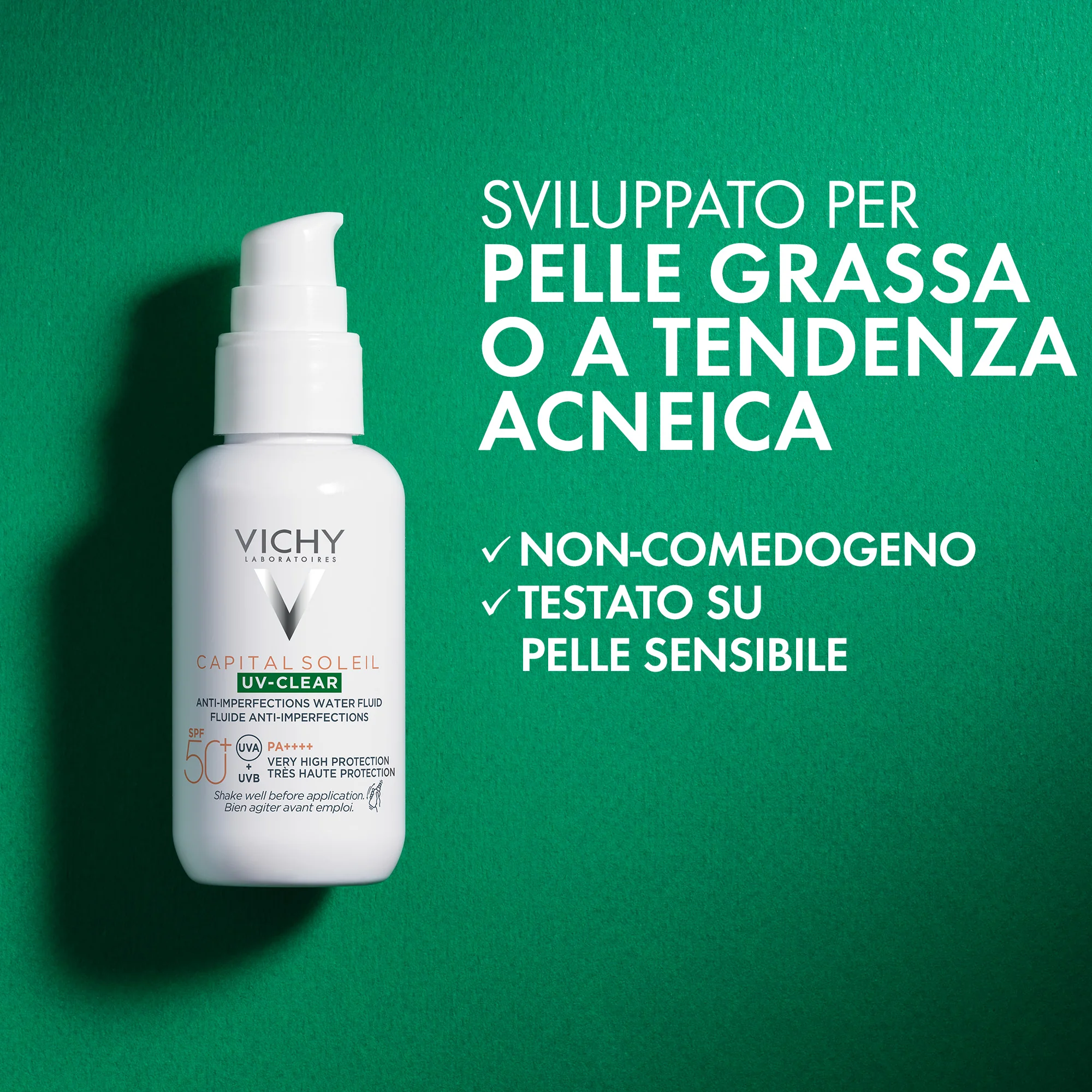 Vichy Capital Soleil UV Clear SPF50+ Fluido 40 ml Anti-Imperfezioni