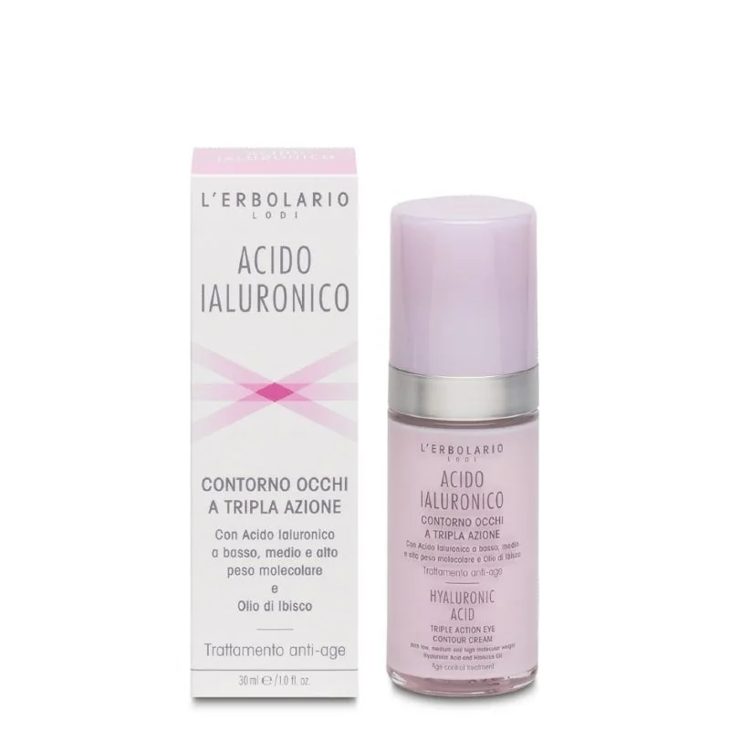 ACIDO IALURONICO CONTORNO OCCHI A TRIPLA AZIONE TRATTAMENTO ANTIAGE 30 ML