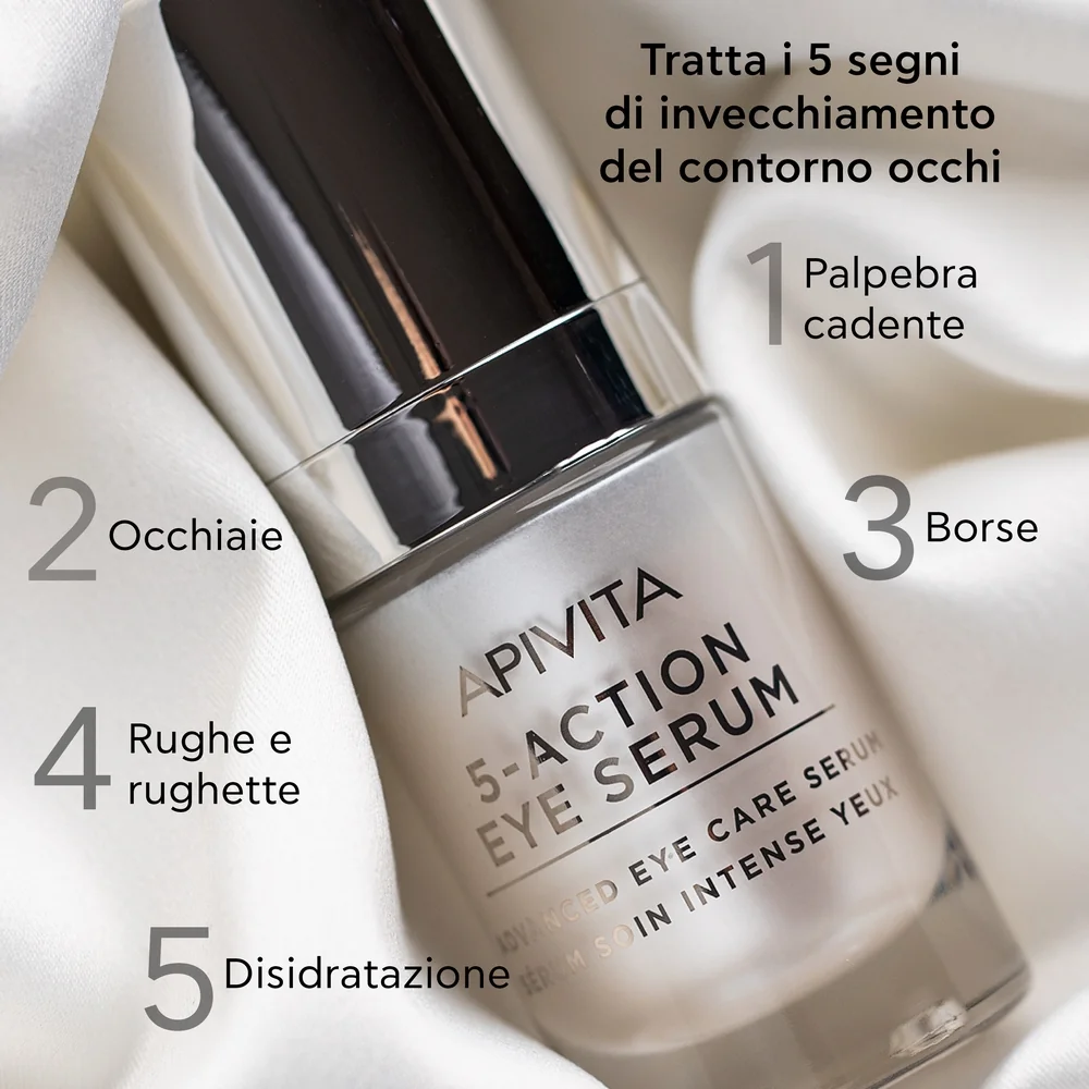 Apivita 5-Action Serum Eye 15 Ml/19 Trattamento Intenso