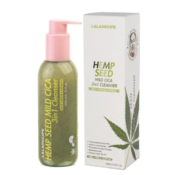 LALARECIPE HEMP SEED MILD CICA 3IN1 CLEANSER 200 ML