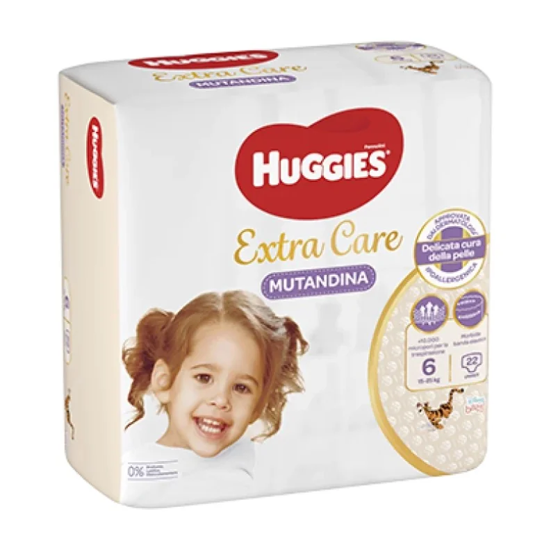 HUGGIES EXTRA CARE TAGLIA 6 22 PEZZI