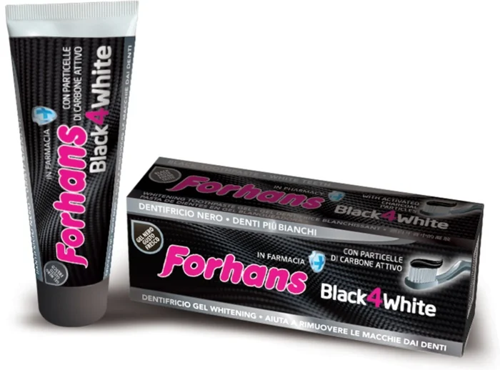 FORHANS BLACK4WHITE DENTIFRICIO ULTRASBIANCANTE 75 ML