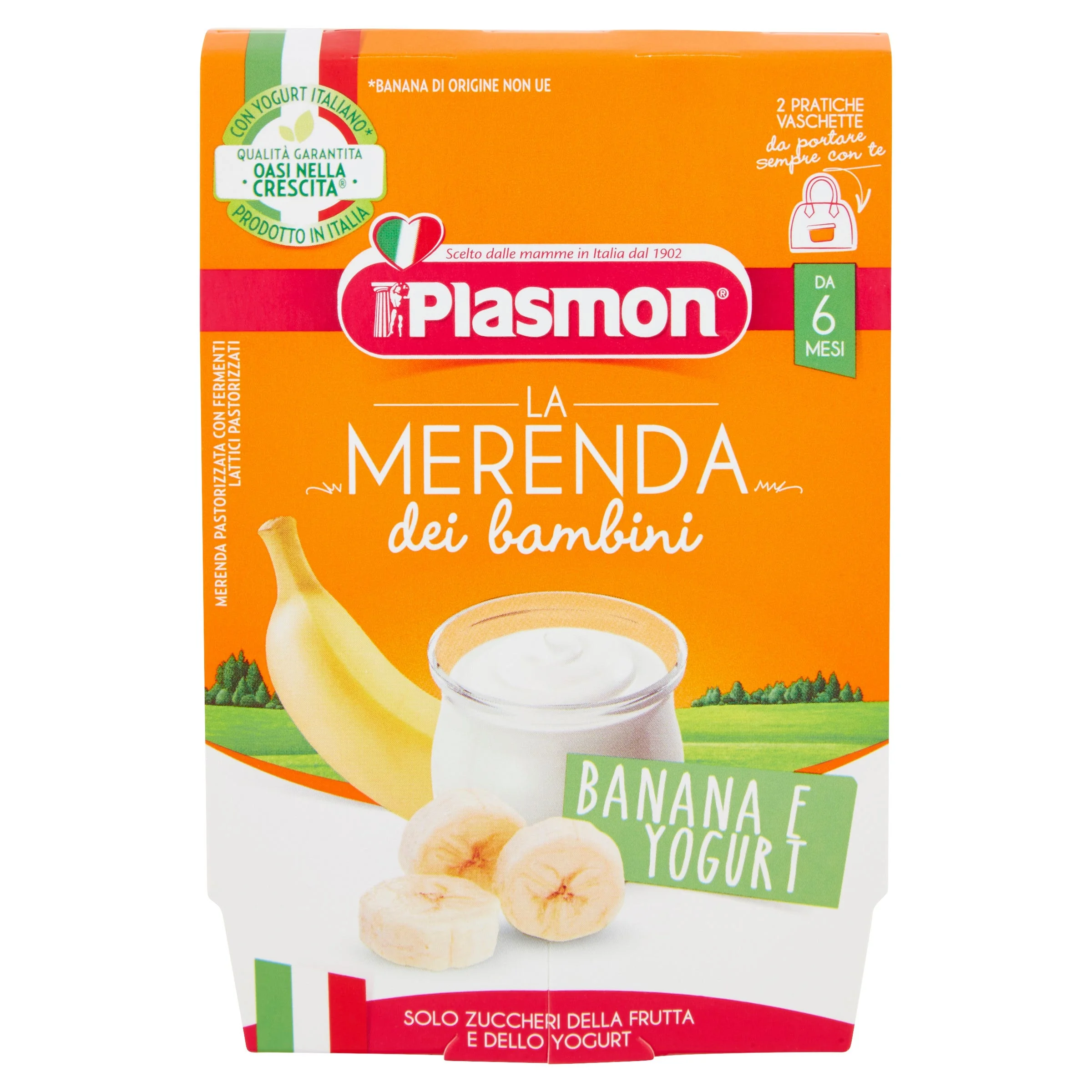 PLASMON LA MERENDA DEI BAMBINI BANANA E YOGURT 2X120 G