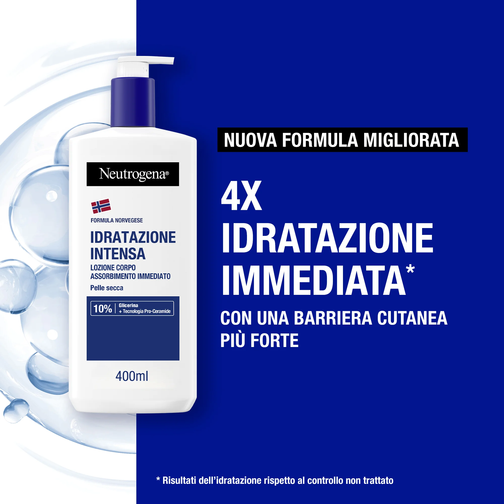 Neutrogena Crema Corpo Fluida 400 ml Idratazione della Pelle