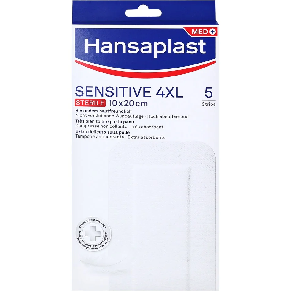 HANSAPLAST SENSITIVE 4XL 10X20 CM 5 STRIPS