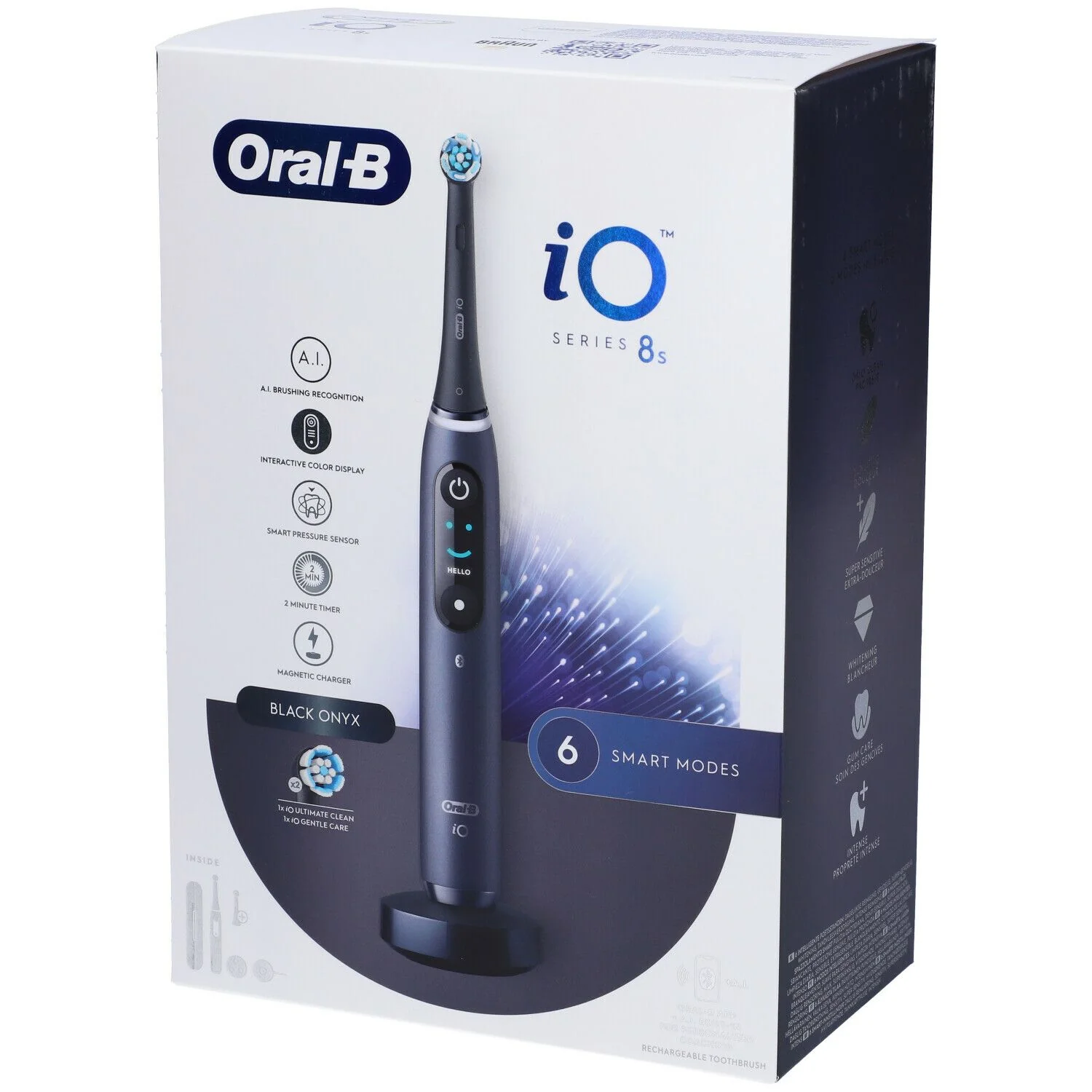 ORALB IO 8 BLACK SPAZZ+2REFILL