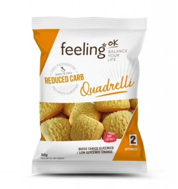 FEELING OK QUADRELLI NOCCIOLA OPTIMIZE 50 G