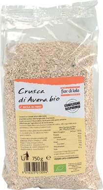 FIOR DI LOTO CRUSCA DI AVENA BIOLOGICA 750 G