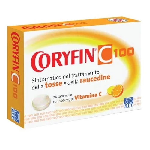 CORYFIN C 100 VITAMINA C 6,5 MG + 112,5 MG TOSSE 24 CARAMELLE