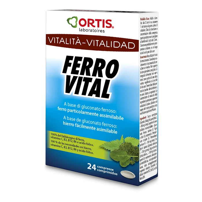 ORTIS LABORATOIRES FERRO VITAL PLUS INTEGRATORE DI FERRO 24 COMPRESSE