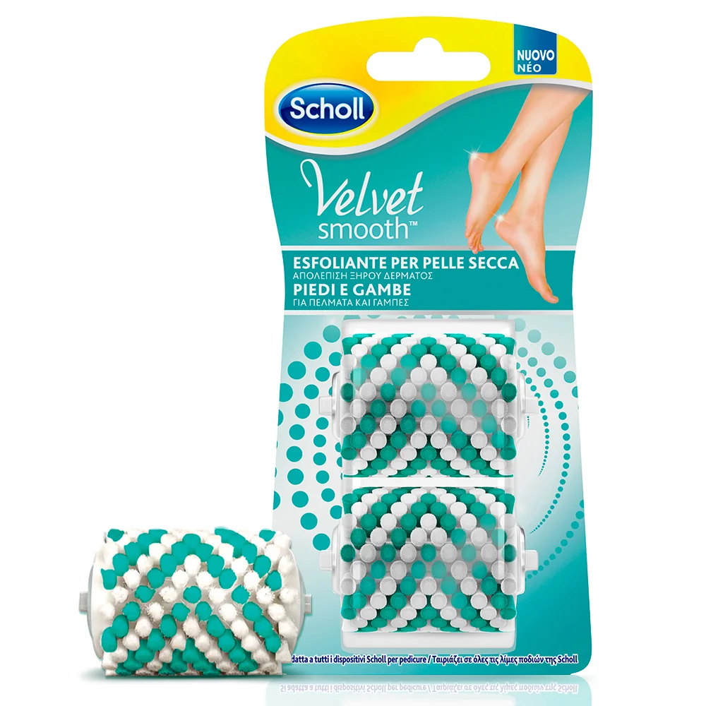 SCHOLL VELVET SMOOTH RICARICHE SPAZZOLA ESFOLIANTE 2 PEZZI