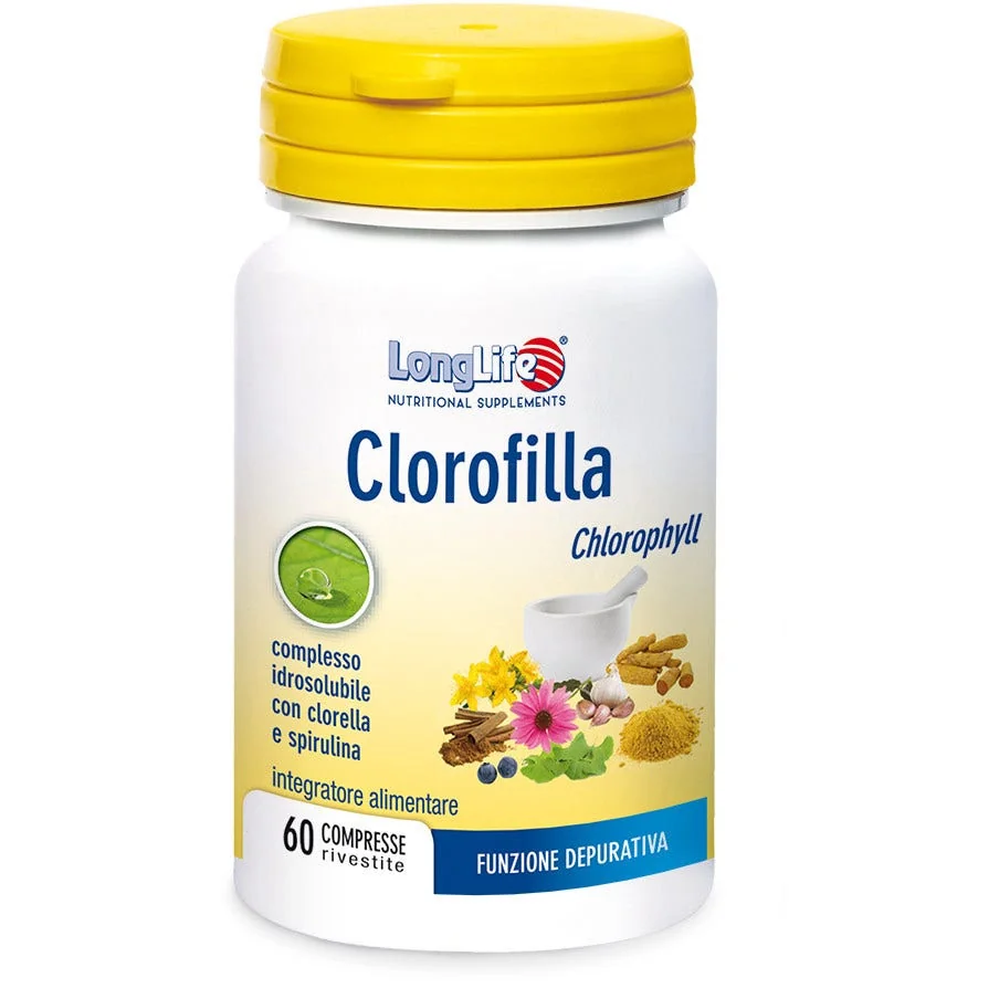 Longlife Clorofilla 60 Compresse Funzione Depurativa