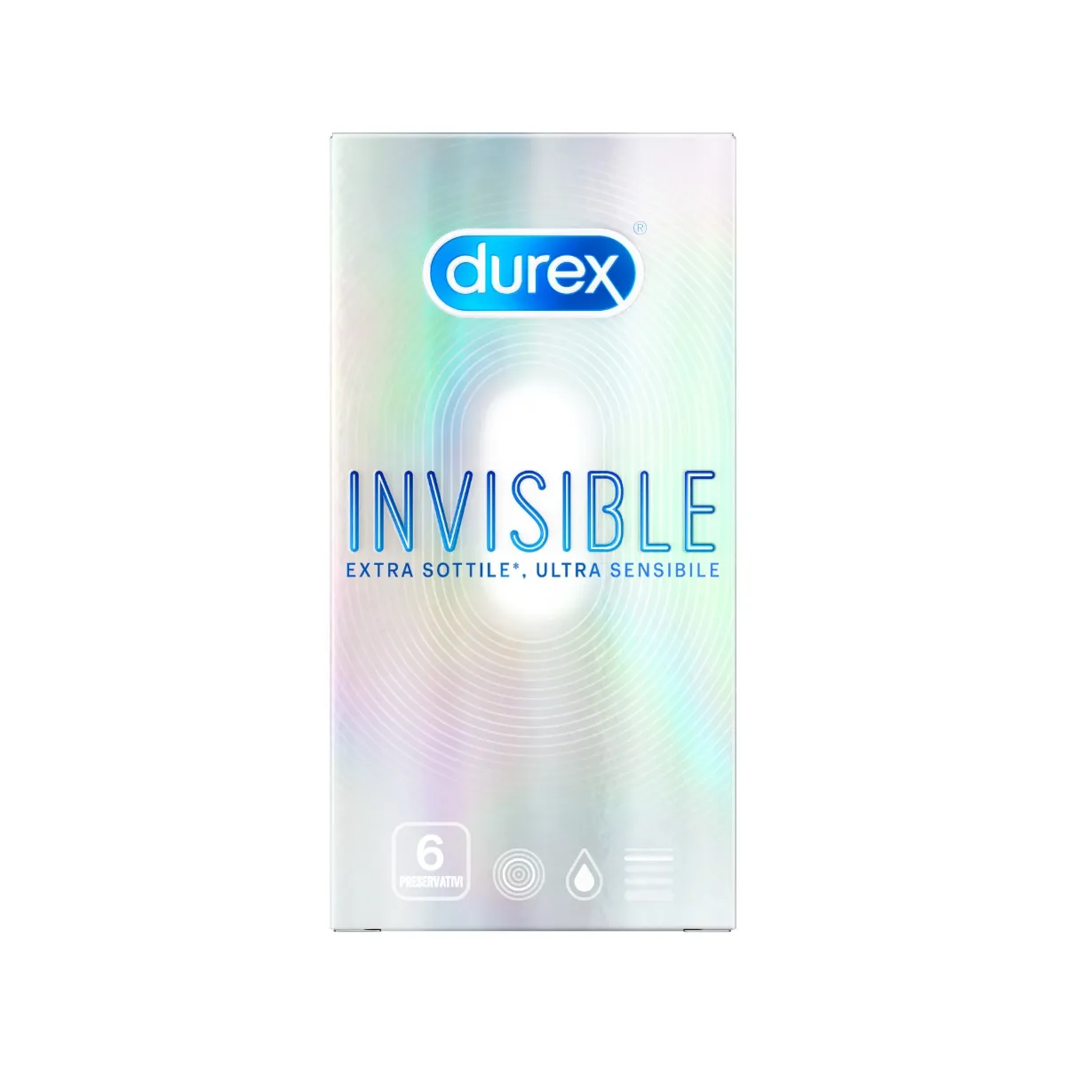 Durex Invisible Preservativi Ultra Sottili 6 Pezzi Per Massimizzare la Sensibilità