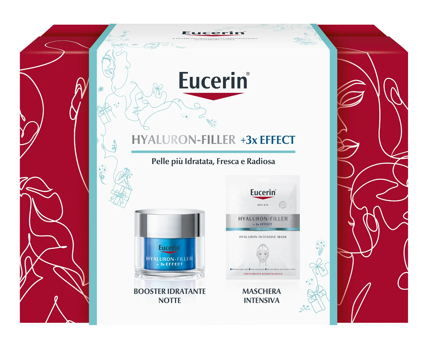 EUCERIN HYALURON-FILLER MASCHERA INTENSIVA+ EUCERIN HYALURON FILLER CREMA BOOSTER IDRATANTE NOTTE