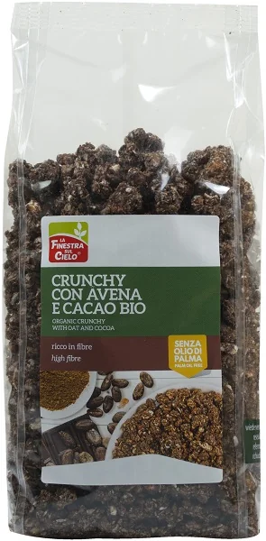 LA FINESTRA SUL CIELO CRUNCHY CON AVENA E CACAO BIO 375 G