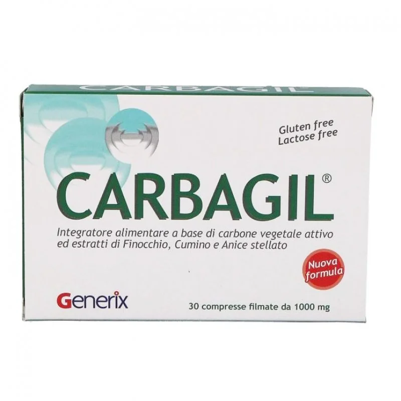 CARBAGIL INTEGRATORE CONTRO GAS INTESTINALI 30 COMPRESSE