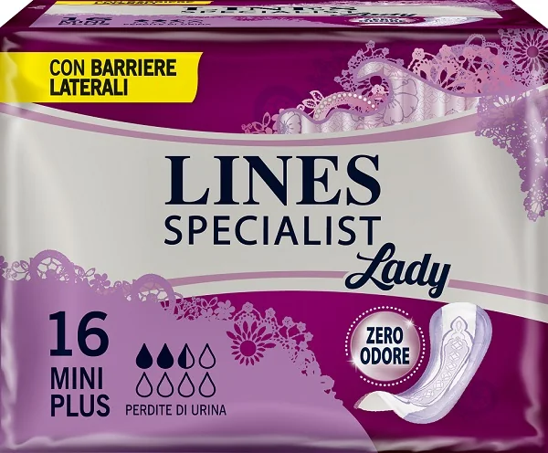 LINES SPECIALIST PANNOLONE MINI PLUS 16 PEZZI