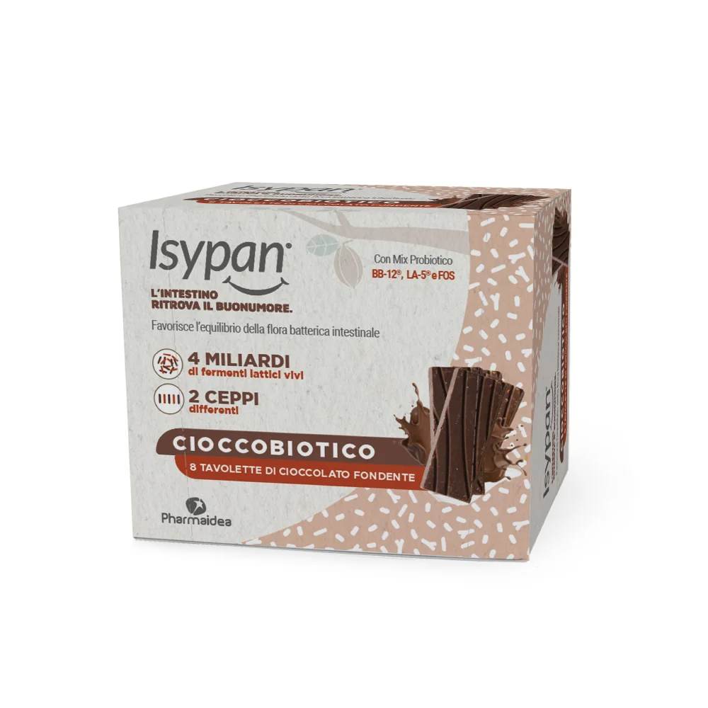 ISYPAN CIOCCOBIOTICO FONDENTE 8 PEZZI