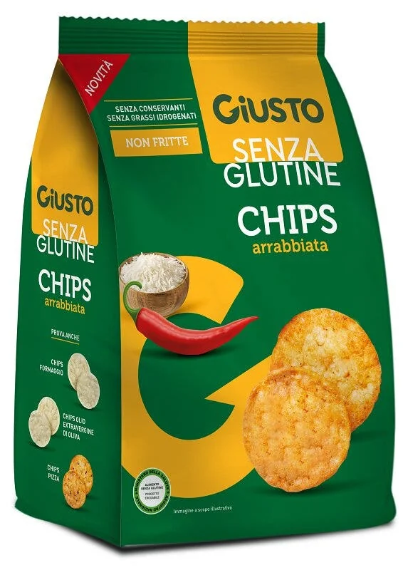 GIUSTO SENZA GLUTINE CHIPS ARRABBIATA 40 G